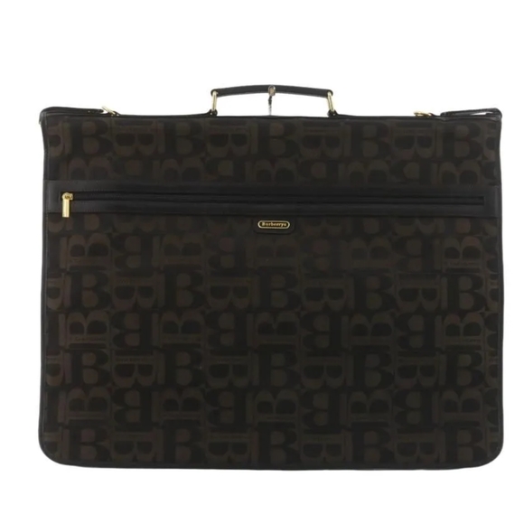 Burberry Dark Brown and Black Travel Bag - Picture 1 of 8